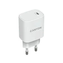 Сетевое зарядное устройство Canyon H20-02, PD 20 Вт, 3А, белый