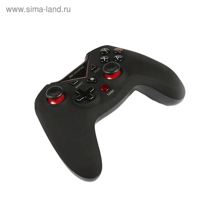 Геймпад Canyon CND-GPW7, беспроводной, вибрация, для Xbox 360, PS3, PC, Android, черный