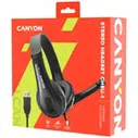 Компьютерная гарнитура Canyon CHSU-1 (CNS-CHSU1B), с микрофоном и USB-подключением