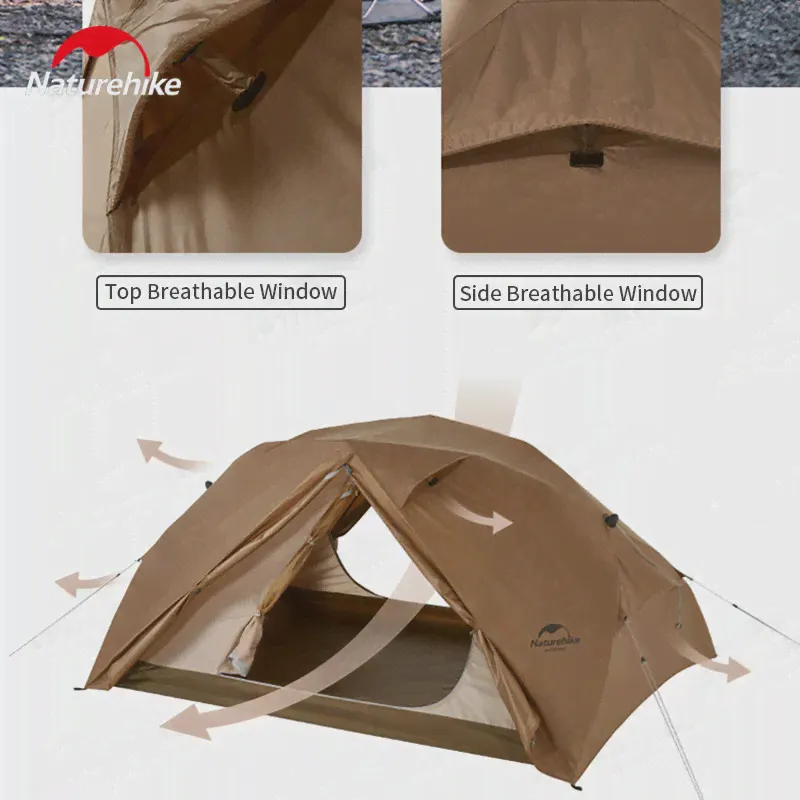 Naturehike Canyon 2P Портативная быстрооткрывающаяся палатка 210T ветрозащитная походная палатка Pu2000mm 2 двери дышащая 3,3 кг не нужно строить (art.: 3920bdc94d436)-4