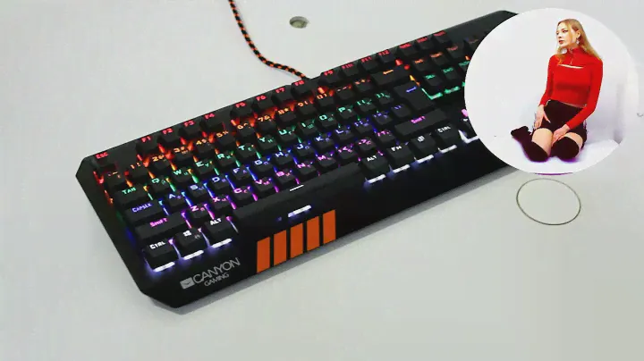 НИКС Компьютерный Супермаркет: видео про Механическая клавиатура CANYON Mechanical Gaming CND-SKB6-R
