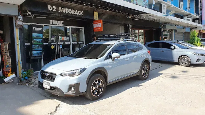 Subaru XV แร็คหลังคา thule canyon xt ตะแกรงใส่ของ ใส่สัมภาระ + ชุดคานขวาง thule ตรงรุ่น