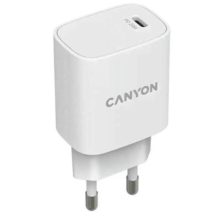СЗУ Canyon H-20 1хUSB-C PD3.0 white (CNE-CHA20W02)