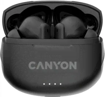 Гарнитура вкладыши Canyon TWS-8 черный беспроводные bluetooth в ушной раковине (CNS-TWS8B)-0
