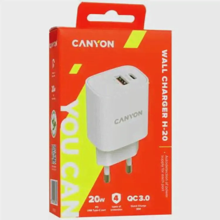 Сетевое зарядное устройство Canyon H-20-04 белый (art.: 3920bff1f4457)-4
