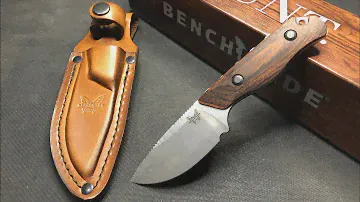 Benchmade Hidden Canyon Hunter Wood Handle Fixed Blade 15017 / unboxing / quick review / comparison