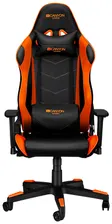 Компьютерное кресло Canyon Deimos GС-4 игровое, обивка: искусственная кожа, цвет: черный/оранжевый