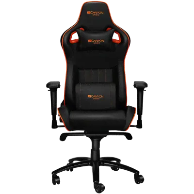 Кресло для геймеров Canyon Corax CND-SGCH5 180 кг черно-оранжевое