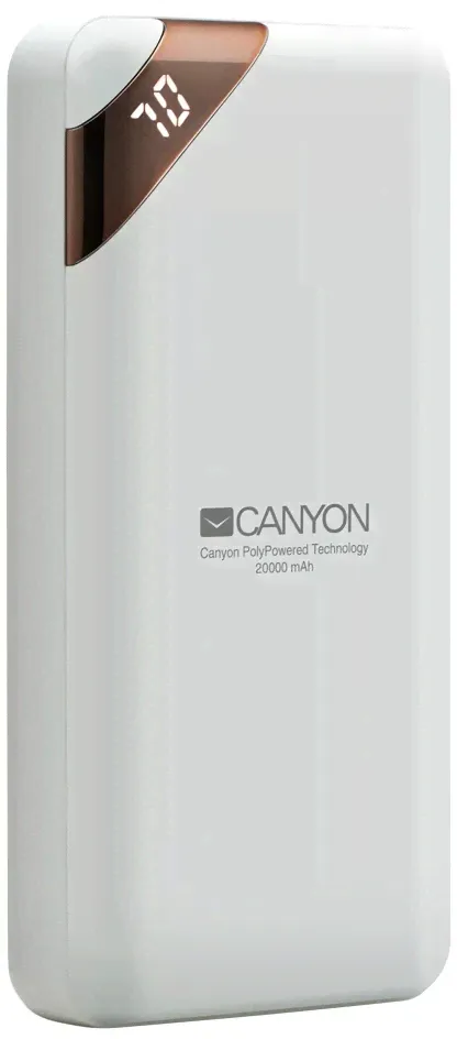 Внешний аккумулятор CANYON PB-202 20000mAh White-1