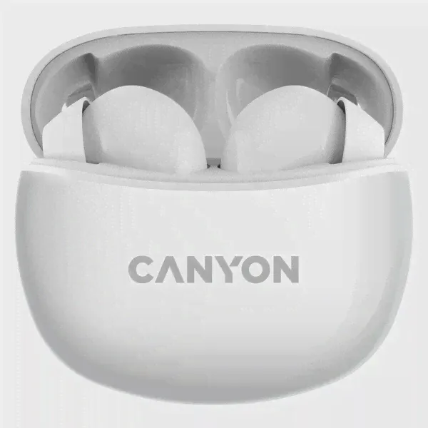 Беспроводные наушники Canyon TWS-5, белые (CNS-TWS5W)