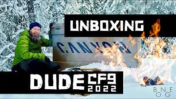 Canyon DUDE cf9 2022 (UNBOXING & Snow Biking on single track and roads) 4K